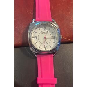 Women's 40mm Silvere Tone Gossip Watch, Resin Band